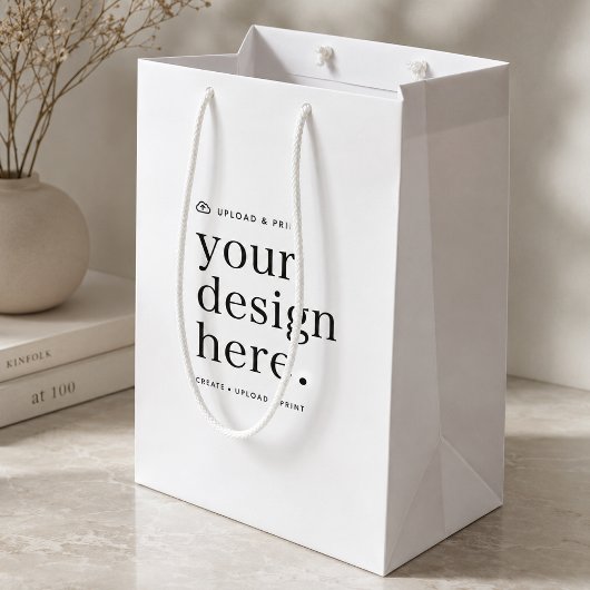 Geschenktasche für Ihr Design Upload Mittlere Geschenktüte