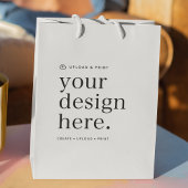 Geschenktasche für Ihr Design Upload Mittlere Geschenktüte