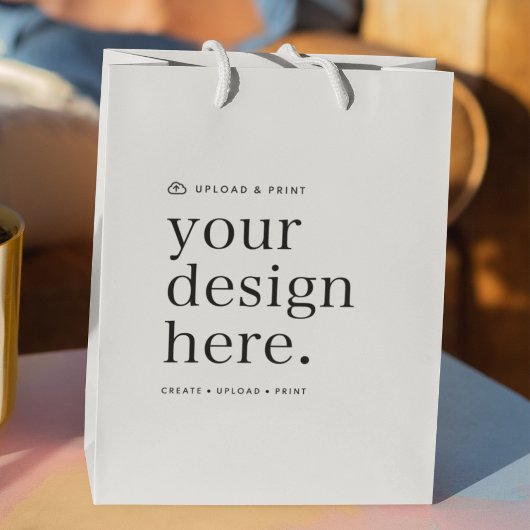 Geschenktasche für Ihr Design Upload Mittlere Geschenktüte