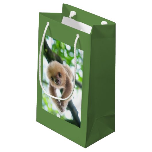 Geschenktasche für Ihre Trägheitsfreunde Kleine Geschenktüte (Rückseite Schrägansicht)