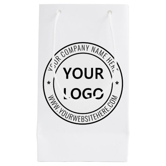 Geschenktasche für kundenspezifische Firmenlogos u Kleine Geschenktüte (Vorderseite)