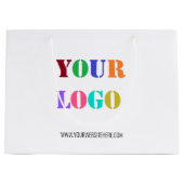 Geschenktasche für kundenspezifische Logos und Tex Große Geschenktüte (Vorderseite)