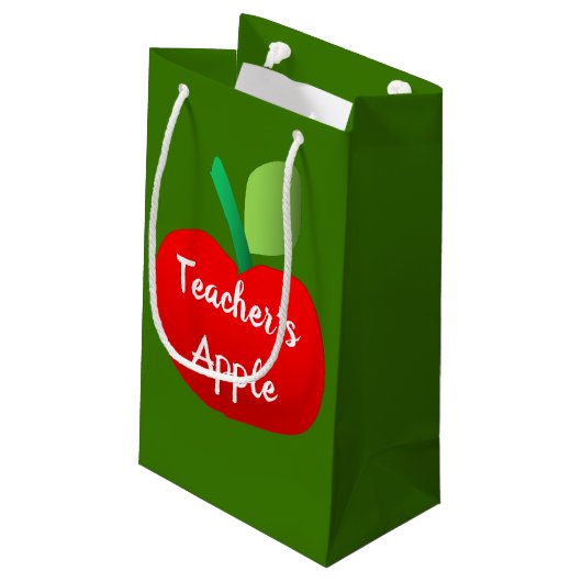 Geschenktasche für Lehrer Kleine Geschenktüte (Rückseite Schrägansicht)