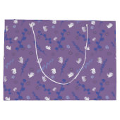 Geschenktasche für lila Blume Große Geschenktüte (Rückseite)