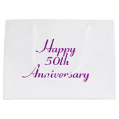 Geschenktasche für Lila Textvorlage aus dem 50. Ju Große Geschenktüte (Vorderseite)