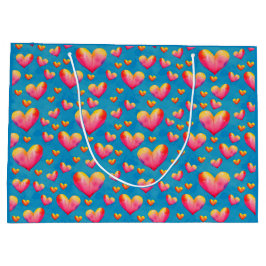 Geschenktasche für mehrfarbige Wasserfarben Große Geschenktüte