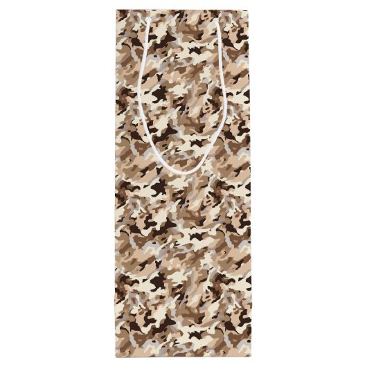 Geschenktasche für militärische Camouflage Geschenktüte Für Weinflaschen (Rückseite)