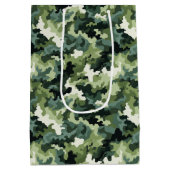 Geschenktasche für militärische Camouflage Mittlere Geschenktüte (Rückseite)