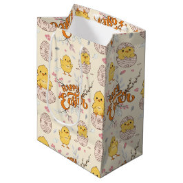Geschenktasche für niedliches Osterchick Mittlere Geschenktüte