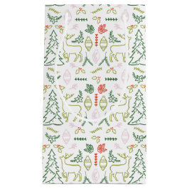 Geschenktasche für rote und grüne skandinavische M Kleine Geschenktüte