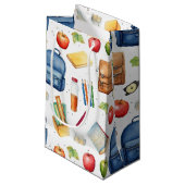 Geschenktasche für Schule/Lehrer Kleine Geschenktüte (Vorderseite Schrägansicht)