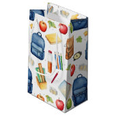 Geschenktasche für Schule/Lehrer Kleine Geschenktüte (Rückseite Schrägansicht)