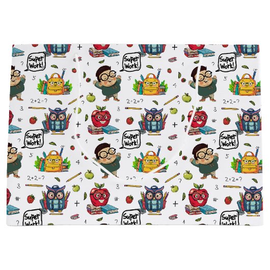 Geschenktasche für Schulfreunde Große Geschenktüte (Vorderseite)