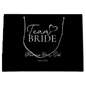 Geschenktasche für Team Bridge - Fun Junggeselinne Große Geschenktüte (Vorderseite)
