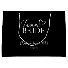 Geschenktasche für Team Bridge - Fun Junggeselinne Große Geschenktüte