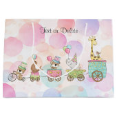 Geschenktasche für Zirkustiere Große Geschenktüte (Vorderseite)