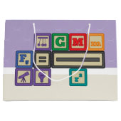 Geschenktasche für zukünftige Physiker Große Geschenktüte (Vorderseite)