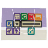 Geschenktasche für zukünftige Physiker Große Geschenktüte (Rückseite)