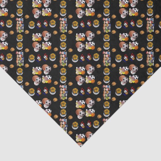 Geschenktasche Fußball Sport Seidenpapier (Ausschnitt)