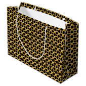 Geschenktasche (g) - Golden Chain Mail Große Geschenktüte (Rückseite Schrägansicht)