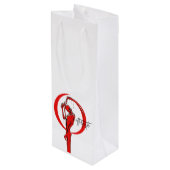 Geschenktasche Geschenktüte Für Weinflaschen (Rückseite Schrägansicht)