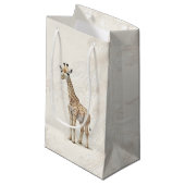 Geschenktasche - Giraffe2 Kleine Geschenktüte (Vorderseite Schrägansicht)