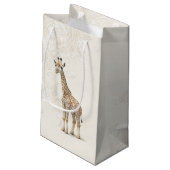 Geschenktasche - Giraffe2 Kleine Geschenktüte (Rückseite Schrägansicht)