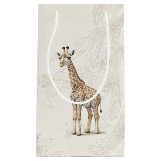 Geschenktasche - Giraffe2 Kleine Geschenktüte (Vorderseite)