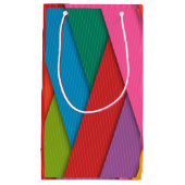 Geschenktasche glücklich farbenfrohe Dreiecke Kleine Geschenktüte (Vorderseite)