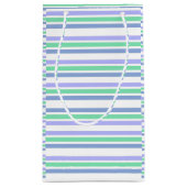 Geschenktasche Grün und Blau Kariert Kleine Geschenktüte (Rückseite)