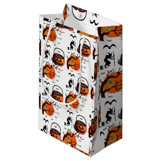 Geschenktasche Halloween Kleine Geschenktüte (Vorderseite Schrägansicht)