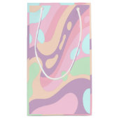Geschenktasche Happy Colorful Pastel Kleine Geschenktüte (Rückseite)