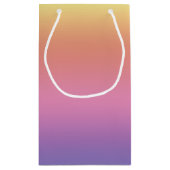 Geschenktasche - Horizontale Regenbogenstreifen Kleine Geschenktüte (Rückseite)