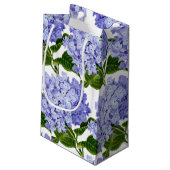 Geschenktasche Hydrangea Kleine Geschenktasche Geschenktüte (Rückseite Schrägansicht)
