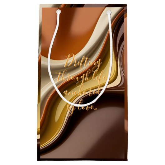 Geschenktasche in abstrakter Grafik Kleine Geschenktüte (Vorderseite)