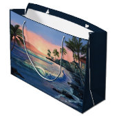 Geschenktasche in Lahaina Große Geschenktüte (Rückseite Schrägansicht)