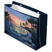 Geschenktasche in Lahaina Große Geschenktüte (Vorderseite Schrägansicht)