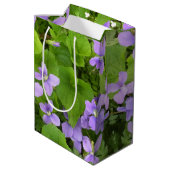 Geschenktasche - Kräuterviolette Mittlere Geschenktüte (Rückseite Schrägansicht)