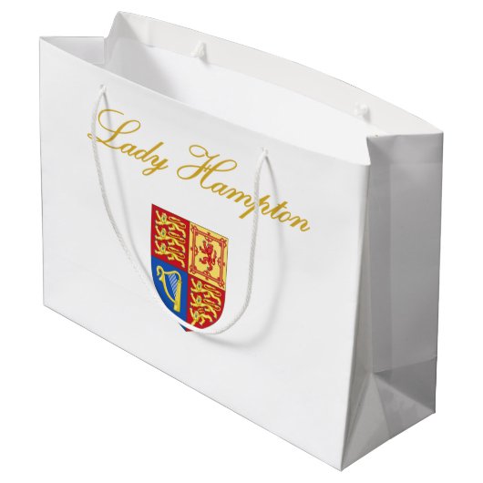 Geschenktasche Lady Hampton Große Geschenktüte (Rückseite Schrägansicht)