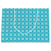 Geschenktasche (LG) - Overlapped Circles in Blue Große Geschenktüte (Vorderseite)