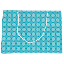 Geschenktasche (LG) - Overlapped Circles in Blue