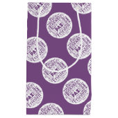 Geschenktasche lila mit mehrsprachiger Ruhe Kleine Geschenktüte (Vorderseite)