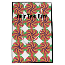 Geschenktasche Medium mit schwarzer Farbe Ihre Tex Mittlere Geschenktüte