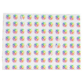 Geschenktasche - Mehrfarbige Räder (groß) Große Geschenktüte (Rückseite)