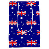 Geschenktasche mit australischer Flagge Mittlere Geschenktüte (Rückseite)