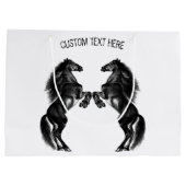 Geschenktasche mit benutzerdefiniertem Text für Pf Große Geschenktüte (Rückseite)