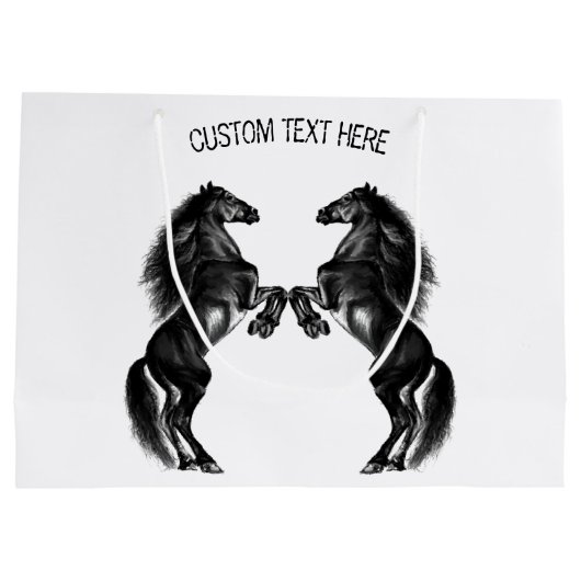 Geschenktasche mit benutzerdefiniertem Text für Pf Große Geschenktüte (Rückseite)