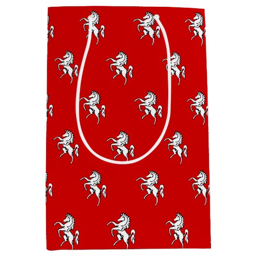 Geschenktasche mit der Flagge von County Kent Mittlere Geschenktüte (Vorderseite)