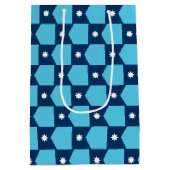 Geschenktasche mit der Flagge von Minnesota, USA Mittlere Geschenktüte (Rückseite)