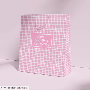 Geschenktasche mit individuellem Namen Classic Pin Mittlere Geschenktüte